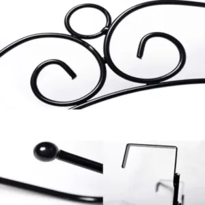 Over The Door Hanger Rack 7 Hooks Decorative Organizer Hook Rack Stylish Door Hanger Door Hook Hangers with 7 Hooks, Metal Hanging Rack for Home Office Use ( default, Standard ).