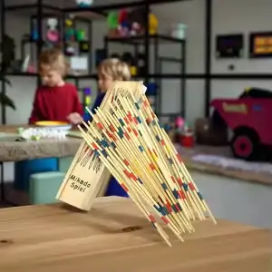 Wooden Mikado Pick Up Sticks Game ( default, 20 X 4.5 X 2.5 )