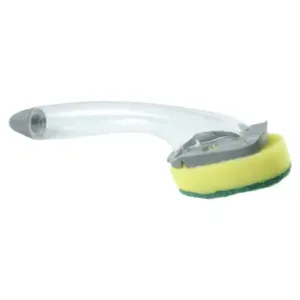 Soap Dispensing Dishwand Scrubber Brush with Built-In Liquid Dispenser (1 Pc) ( default, OS )