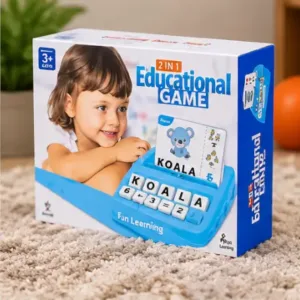 2 in 1 Educational Flash Card Matching & Spelling Brain Game for Kids ( multicolor, OS )