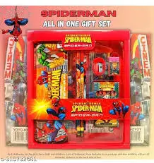 E7AgeBn3Sy3PkAf5YJilTjznsaDj9a1x5dWzo1RA.webp Spiderman 7-Pcs Stationery Set for Kids – Pencils, Sharpener, Eraser, Scale, Crayons & Pencil Box, Multicolor ( default, Free Size ) .