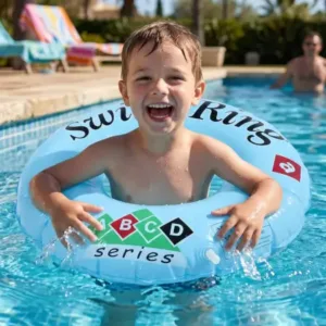 Inflatable Kids Swim Ring | Lightweight PVC Swimming Float for Pool & Beach Fun ( 3 to 6 Year ) ( default, OS )