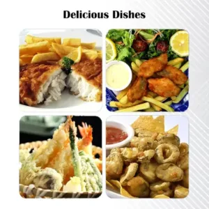 Deep Fryer Basket – Stainless Steel with Long Handle ( default, OS )