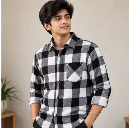 I5S2UYhnEDMBeB93VeXqypGYBy8ZOZ9rj378Qs80-4.webp Boys Stylish Checkered Cotton Casual Winter Shirt – Full Sleeve ( default, 7-8 Years )