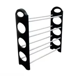 Multi-Purpose 4 Layer Plastic Shoe Rack Detachable Open Book Shelf ( default, OS )