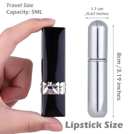 SFO4WcsmZVaA86zJdYXSRcPbglJ0Fkd2YEkEQeAE.webp 5 ml Mini Perfume Spray Bottle – Refillable Travel Fragrance Atomizer ( multicolor, OS )