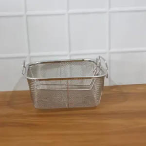 Deep Fryer Basket – Stainless Steel with Long Handle ( default, OS )