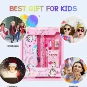 Stationery Kit for Girls – Pink Pencil Set ( default, Standard )
