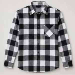 Boys Stylish Checkered Cotton Casual Winter Shirt – Full Sleeve ( default, 10-11 Years )