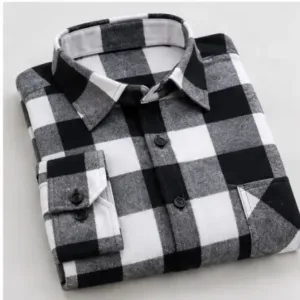 Boys Stylish Checkered Cotton Casual Winter Shirt – Full Sleeve ( default, 7-8 Years )