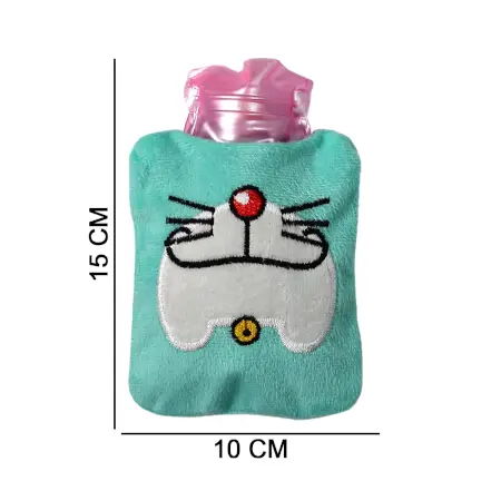 fpwFB6Do6vOSf7APD0x8CK0WDQaRatMpLVzaNoyo.webp Doremon Cartoon Small Hot Water Bag with Cover for Pain Relief ( default, SMALL )