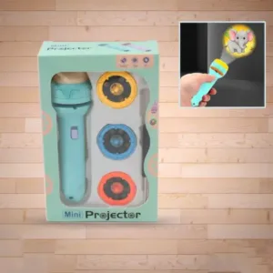 Mini LED Projection Flashlight Toy for Kids – Educational Slide Projector with 3 Picture Discs & Learning Images ( default, OS )