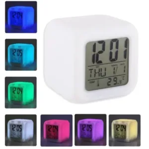 7 Color Change Digital Clock with Temperature Display ( multicolor, OS )