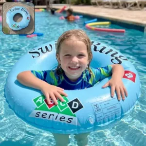Inflatable Kids Swim Ring | Lightweight PVC Swimming Float for Pool & Beach Fun ( 3 to 6 Year ) ( default, OS )