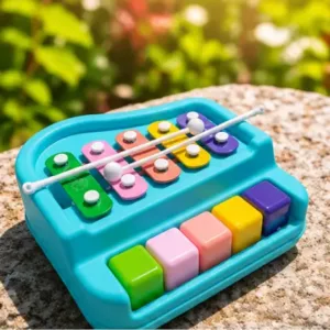 Baby Music Learning Toy with Multicolor Xylophone Keys – 5 Key Musical Instrument ( multicolor, OS )