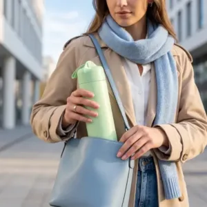 400 ML Glass Water Bottle with Silicone Sleeve for Gym Office, Green, 1 Pc ( green, OS )