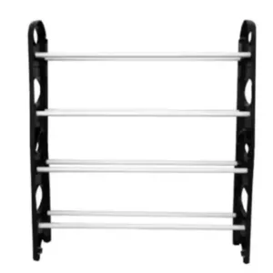 Multi-Purpose 4 Layer Plastic Shoe Rack Detachable Open Book Shelf ( default, OS )