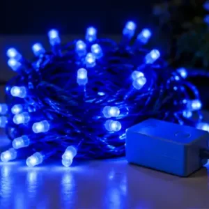 Fancy Rice Lights – 36 LED Warm White String Light, 12 Meter ( blue, OS )