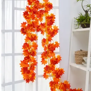 Luxurious Winter Leaf Artificial Plant – Pack of 4 for Home, Gate, Wall & Balcony Decoration ( default, OS )