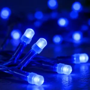 Fancy Rice Lights – 36 LED Warm White String Light, 12 Meter ( blue, OS )