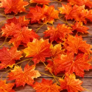 Luxurious Winter Leaf Artificial Plant – Pack of 4 for Home, Gate, Wall & Balcony Decoration ( default, OS )