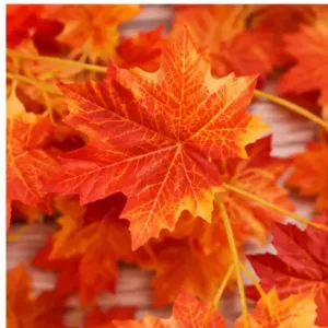 Luxurious Winter Leaf Artificial Plant – Pack of 4 for Home, Gate, Wall & Balcony Decoration ( default, OS )