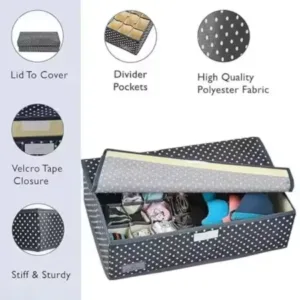 16 Grid Foldable Drawer Organizer – Innerwear Storage Box ( default, Standard )