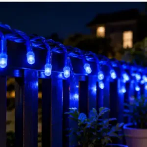 Fancy Rice Lights – 36 LED Warm White String Light, 12 Meter ( blue, OS )
