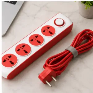 High Quality 7-Socket Extension Board with On/Off Switch and 4 Meter Wire ( default, OS )