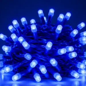 Fancy Rice Lights – 36 LED Warm White String Light, 12 Meter ( blue, OS )