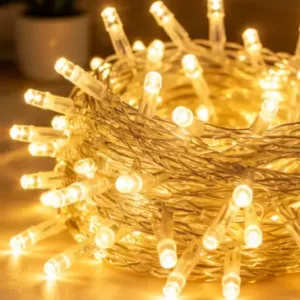 Fancy Rice Lights – 36 LED Warm White String Light, 12 Meter ( yellow, OS )