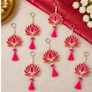 Handmade Pink Lotus Wall Hangings for Home Decoration ( default, OS )