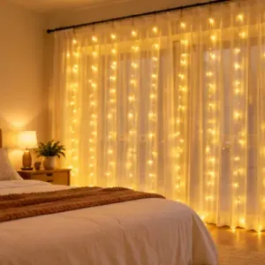 Fancy Rice Lights – 36 LED Warm White String Light, 12 Meter ( yellow, OS )